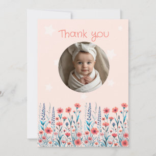 Baby Dusche Custom Foto Danke Karte