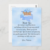 Baby Dusche Danke, es ist Twins Boy Ethnic Postkarte (Vorne/Hinten)