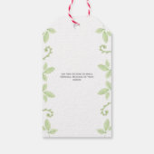 Baby Dusche Danke Gender Neutral Dinosaurier Geschenkanhänger (Rückseite)