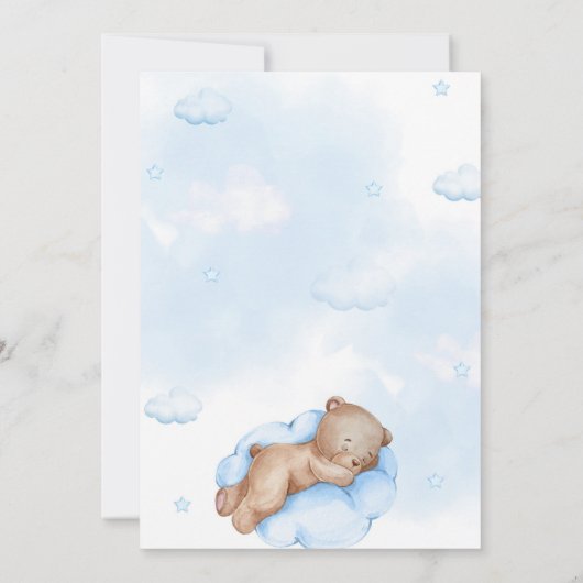 Baby-Dusche Dankeskarte (Rückseite)