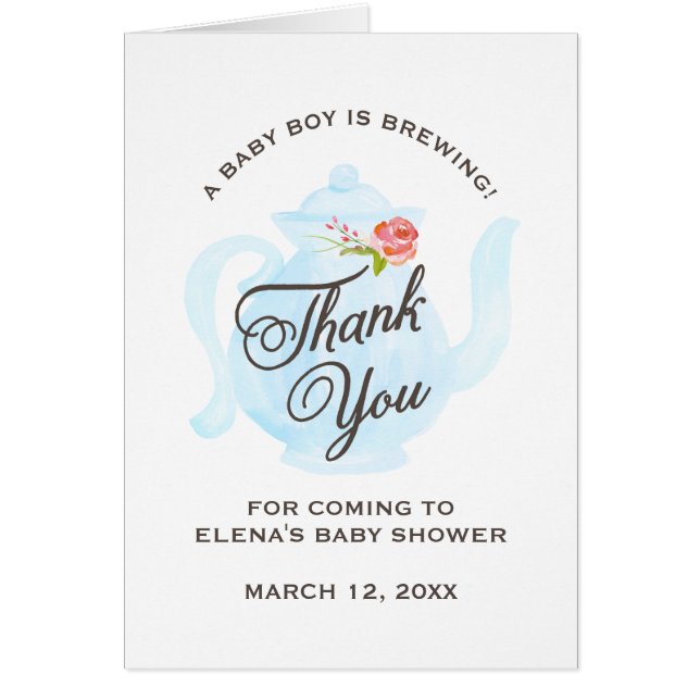 Baby-Dusche des Baby-Tee-Party-| danken Ihnen, | (Vorne)