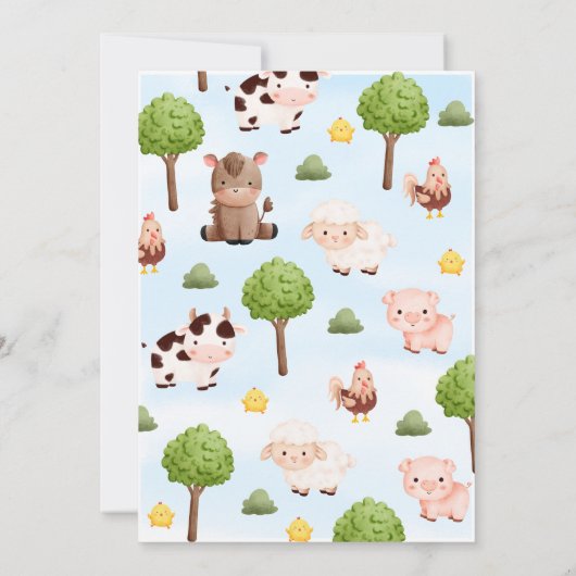 Baby-Dusche Einladung (Rückseite)