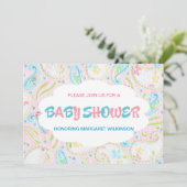 Baby-Dusche Einladung (Stehend Vorderseite)