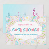 Baby-Dusche Einladung (Vorne/Hinten)