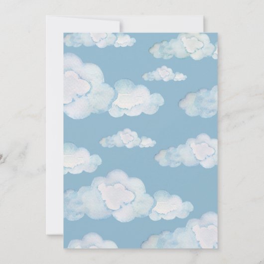 Baby-Dusche Einladung (Rückseite)