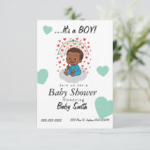 Baby-Dusche Einladung (Stehend Vorderseite)