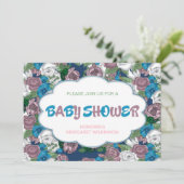 Baby-Dusche Einladung (Stehend Vorderseite)