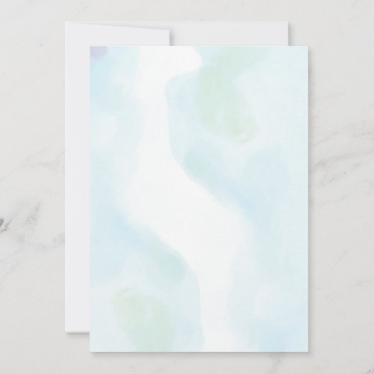 Baby-Dusche Einladung (Rückseite)