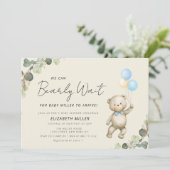 Baby-Dusche Einladung (Stehend Vorderseite)