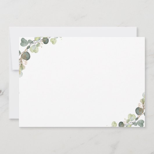 Baby-Dusche Einladung (Rückseite)