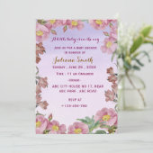 Baby-Dusche Einladung (Stehend Vorderseite)