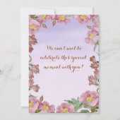 Baby-Dusche Einladung (Rückseite)