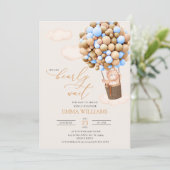 Baby Dusche Einladung Bären, wir können frühzeitig (Stehend Vorderseite)