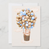 Baby Dusche Einladung Bären, wir können frühzeitig (Rückseite)