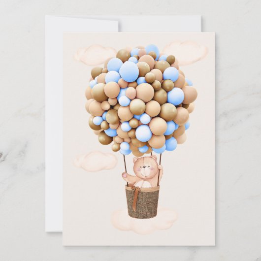 Baby Dusche Einladung Bären, wir können frühzeitig (Rückseite)