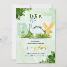 Baby Dusche Einladung, es ist abends, niedlicher D Feiertagskarte