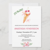 Baby Dusche Einladung. Es sind Zwillinge! Einladun (Vorderseite)