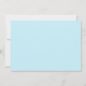 Baby Dusche Einladung - kleiner Zug (Rückseite)