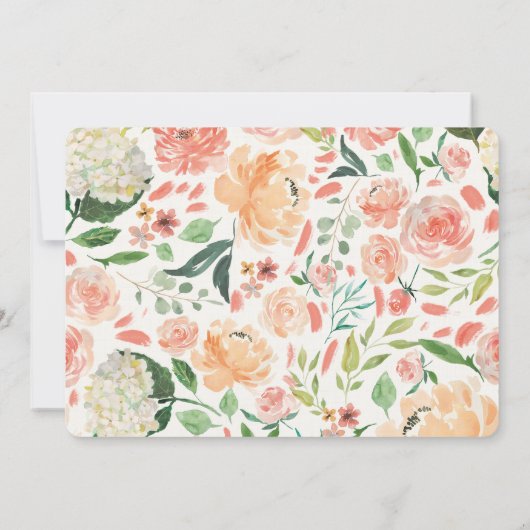 Baby Dusche Einladung Mädchen Antler boho rustikal (Rückseite)