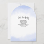 Baby Dusche Einladung mit einem bezaubernden Hasen (Rückseite)