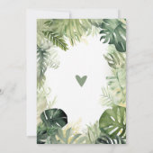 Baby Dusche Einladung niedliche Dschungelsafari Ti (Rückseite)