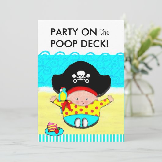 Baby-Dusche Einladungs-Junge Einladung (Stehend Vorderseite)