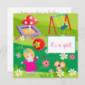 Baby-Dusche Feiertagskarte (Vorne/Hinten)