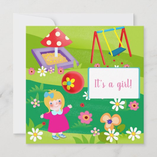 Baby-Dusche Feiertagskarte (Vorderseite)