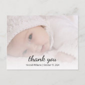 Baby Dusche Foto Einfache Sonnenblume Vielen Dank Postkarte (Vorderseite)