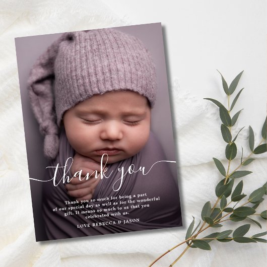 Baby Dusche Foto Vielen Dank Karten Custom