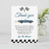 Baby-Dusche für Autos Danke Karte (Stehend Vorderseite)