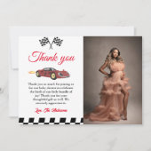 Baby-Dusche für Autos Danke Karte (Vorderseite)