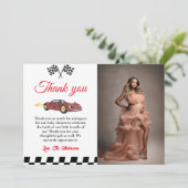 Baby-Dusche für Autos Danke Karte (Stehend Vorderseite)
