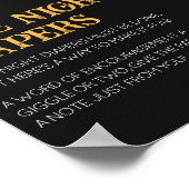 Baby-Dusche für Biere und Windeln Spät-Nachttauche Poster (Ecke)