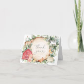 Baby-Dusche für Landtiere Danke Karte (Vorderseite)