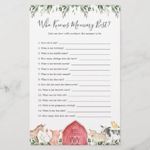 Baby-Dusche für Landtiere, die Mama am besten kenn