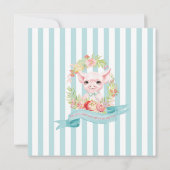 Baby-Dusche für Landtiere Einladung (Rückseite)