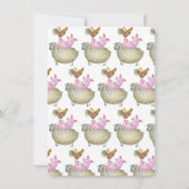 Baby-Dusche für Landtiere Einladung (Rückseite)