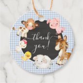 Baby-Dusche für Landtiere Geschenkanhänger (Vorderseite)