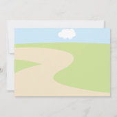 Baby-Dusche für Landtiere Red Traktor Boys Einladung (Rückseite)