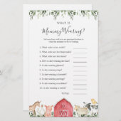 Baby-Dusche für Landtiere, was Mami trägt (Vorne/Hinten)