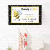 Baby-Dusche für Mommy-to-bie Niedlich Yellow Banner (Insitu)
