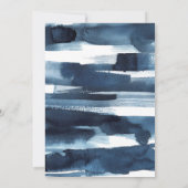 Baby-Dusche für Navy Blue und White Marine Boy Einladung (Rückseite)