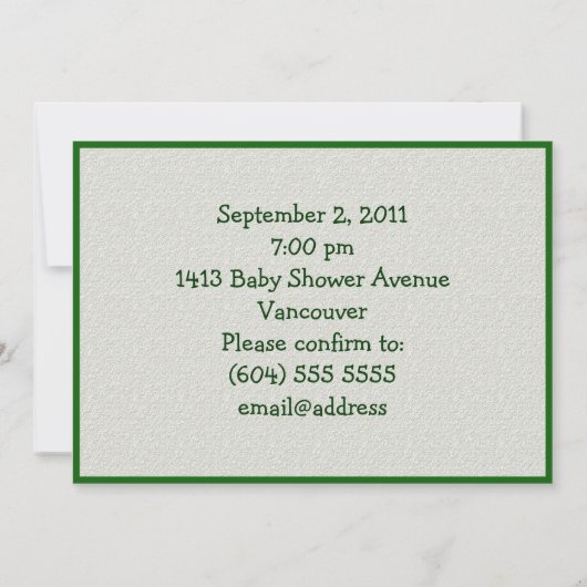 Baby Dusche für Neugeborene Football Player Einladung (Rückseite)