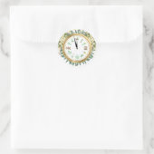 Baby-Dusche für Neujahr Runder Aufkleber (Tasche)