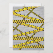 Baby-Dusche für Polizeibeamte Dankeskarte (Rückseite)