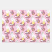 Baby-Dusche für Sleepy Sun and Moon  Geschenkpapier Set (Vorderseite)