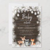 Baby-Dusche für Tiere Es ist Kaltwasserdusche Einladung (Vorderseite)