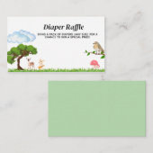 Baby-Dusche für Waldtiere Begleitkarte (Vorne/Hinten)