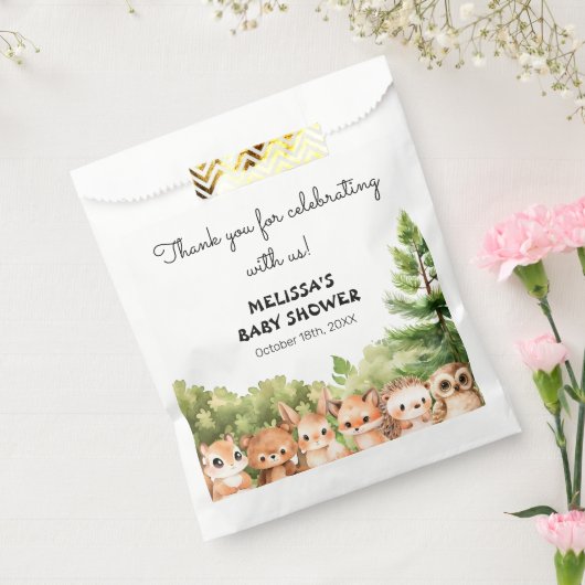 Baby-Dusche für Waldtiere Geschenktütchen (Versiegelt)